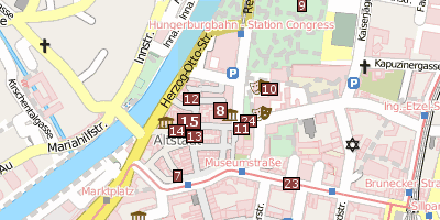 Hofburg  Stadtplan