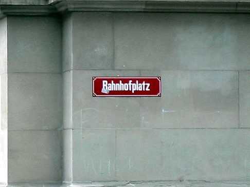 Straßenschild in Bern - Bern (Bern)