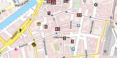Stadtplan Annasäule  Innsbruck
