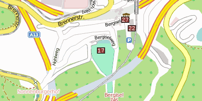 Bergiselschanze Stadtplan