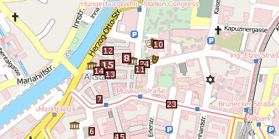 Stadtplan Hofkirche 