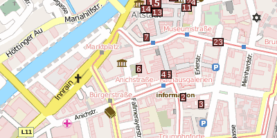 Stadtplan Innsbrucker Spitalsfriedhof