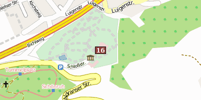 Stadtplan Schloss Ambras