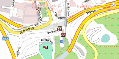 Tiroler Kaiserjägermuseum Innsbruck Stadtplan