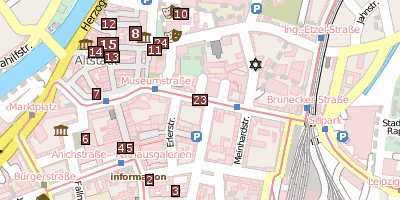 Stadtplan Tiroler Landesmuseum Innsbruck