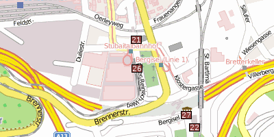 Tiroler MuseumsBahnen Stadtplan