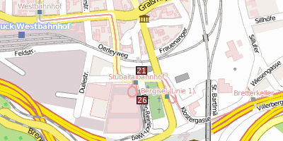 Stadtplan Wiltener Basilika Innsbruck